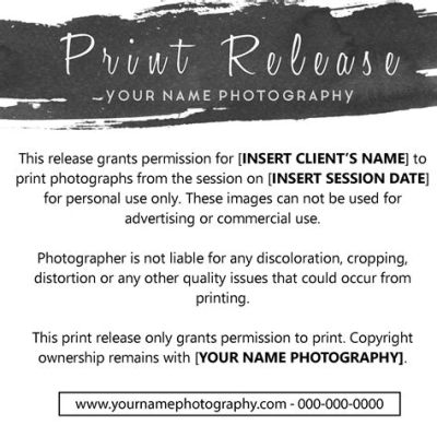 what is a print release in photography and how does it relate to the concept of 'print' in photography?